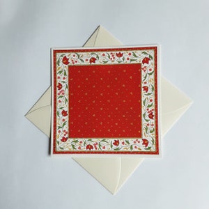 provence - square postcard fabric scarf Provence
