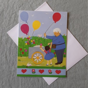 Carte enfants, vacances, été, bonbons, ballons,jeux,glaces jardins,parcs
