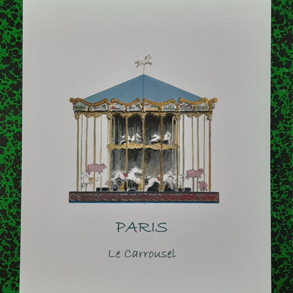 Paris, das Karussell, Spiele, Kinder, Karussell