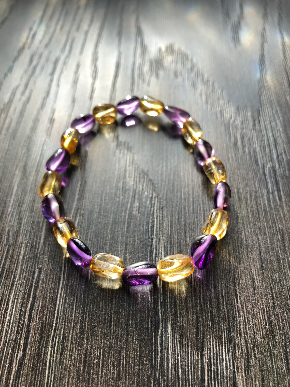 Amethyst and citrine bracelet Clearance
