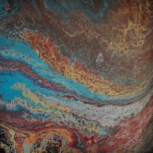 GOLDRUSH, acrylic on canvas