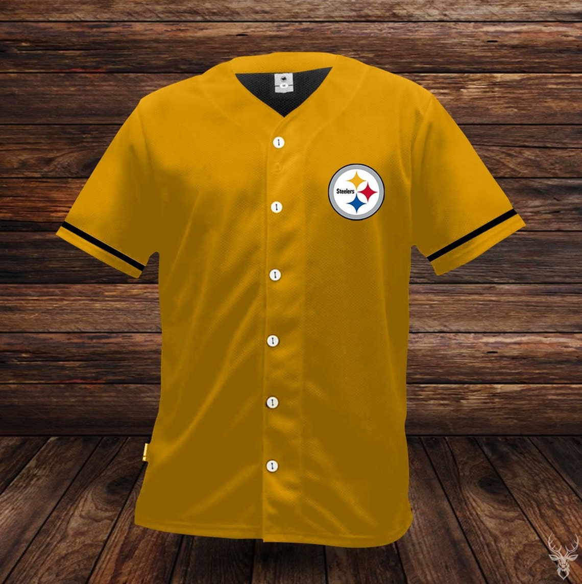 Pittsburgh Steelers NFL Baseball Shirt NFL Baseball Jersey Etsy