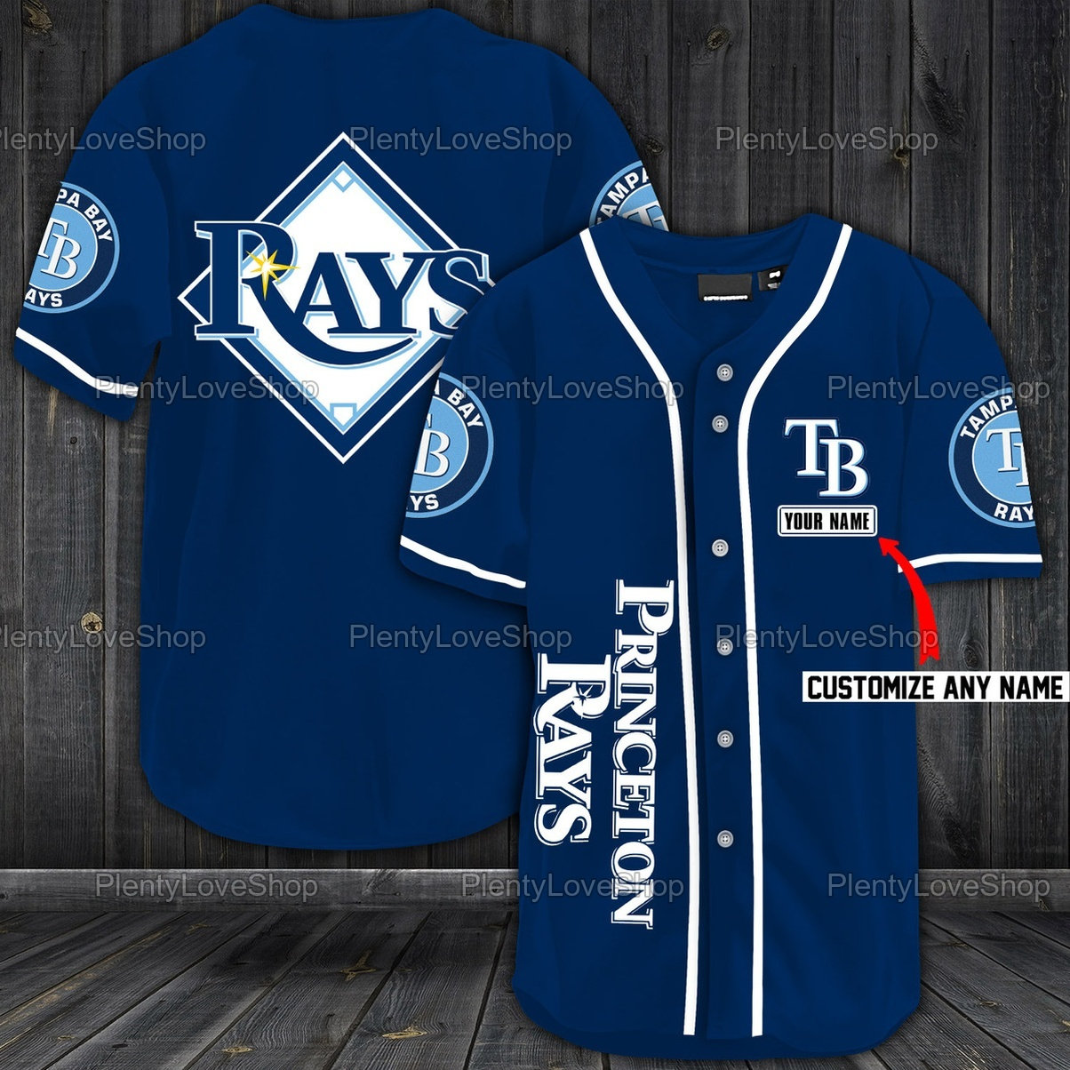 Tampa Bay Rays Personalized Baseball Shirt MLB Tampa Bay Rays Etsy