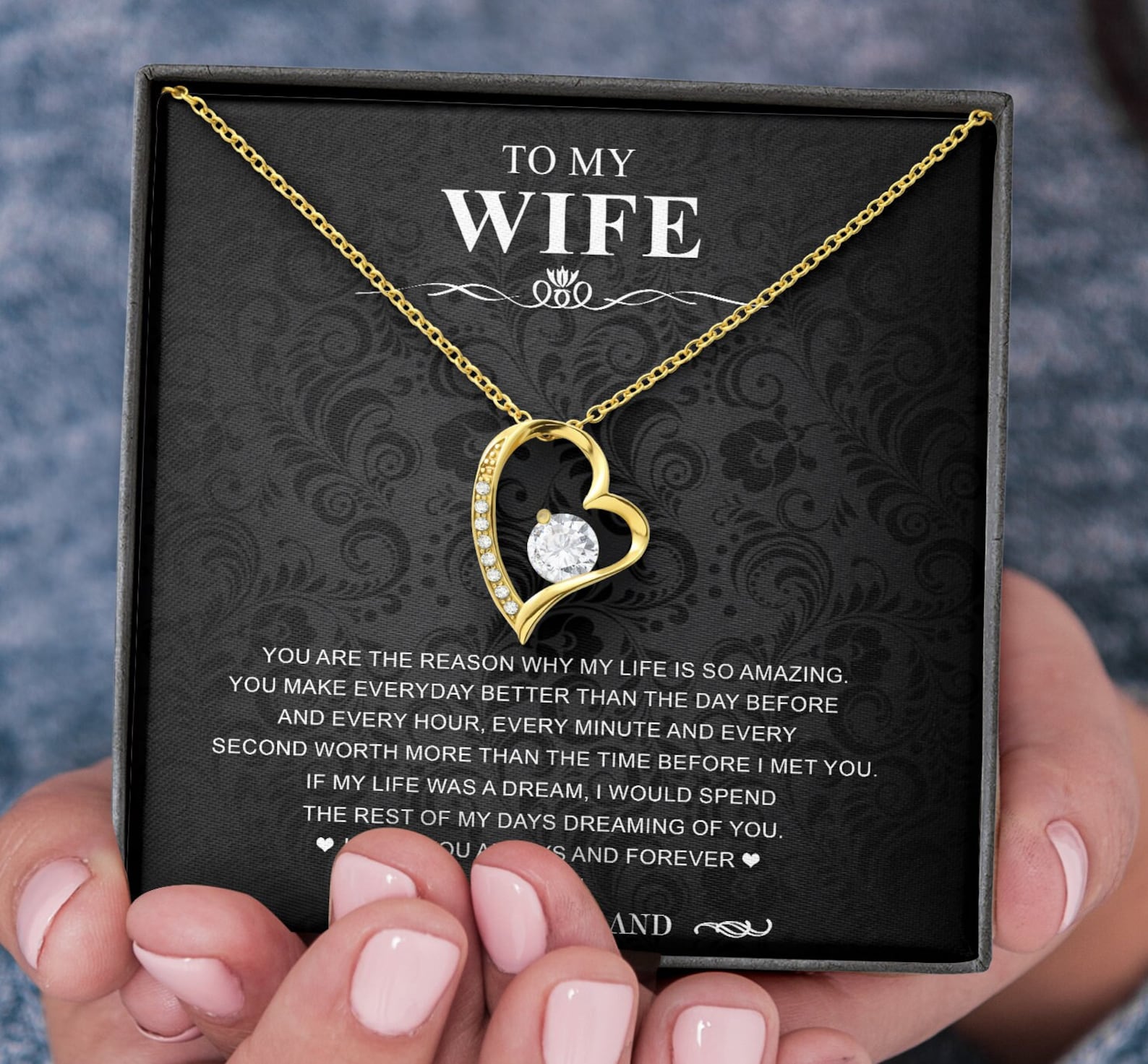 To My Wife Necklace Gift for Wife Anniversary Gift Etsy