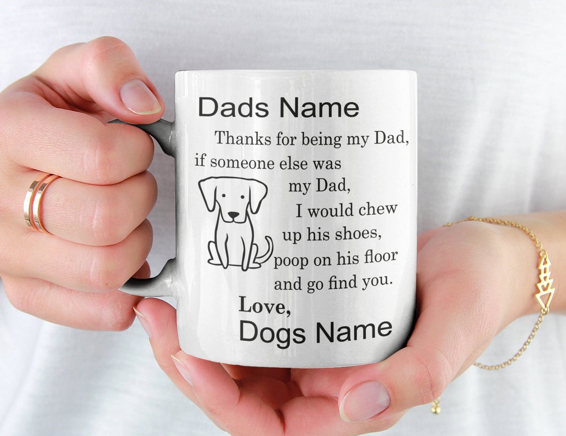 Dog Dad Gift Fathers Day Dog Dad Gift Personalized Dog Dad Etsy