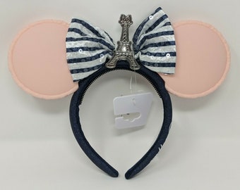 Disney Parks Epcot Paris Je T/'aime Mickey And Minnie Mouse Eiffel Tower Ornament