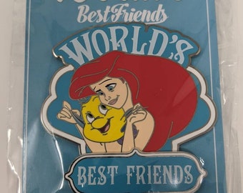 Disney DLP World/'s Best Friends Little Mermaid Ariel Flounder LE700 Pin