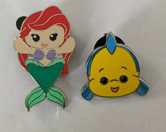 Details about / Little Mermaid Ariel Embroidery Pin Trading Book Bag for Disney Pin Collections