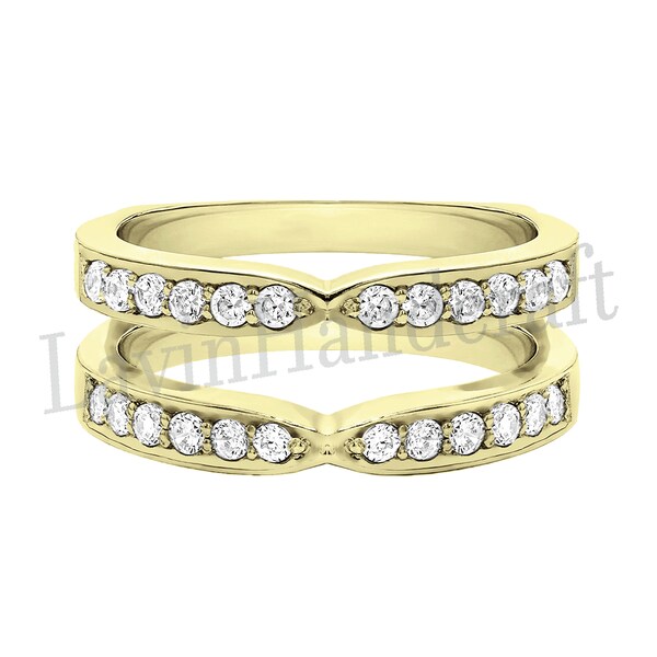 Rose Gold Enhancer Ring Etsy