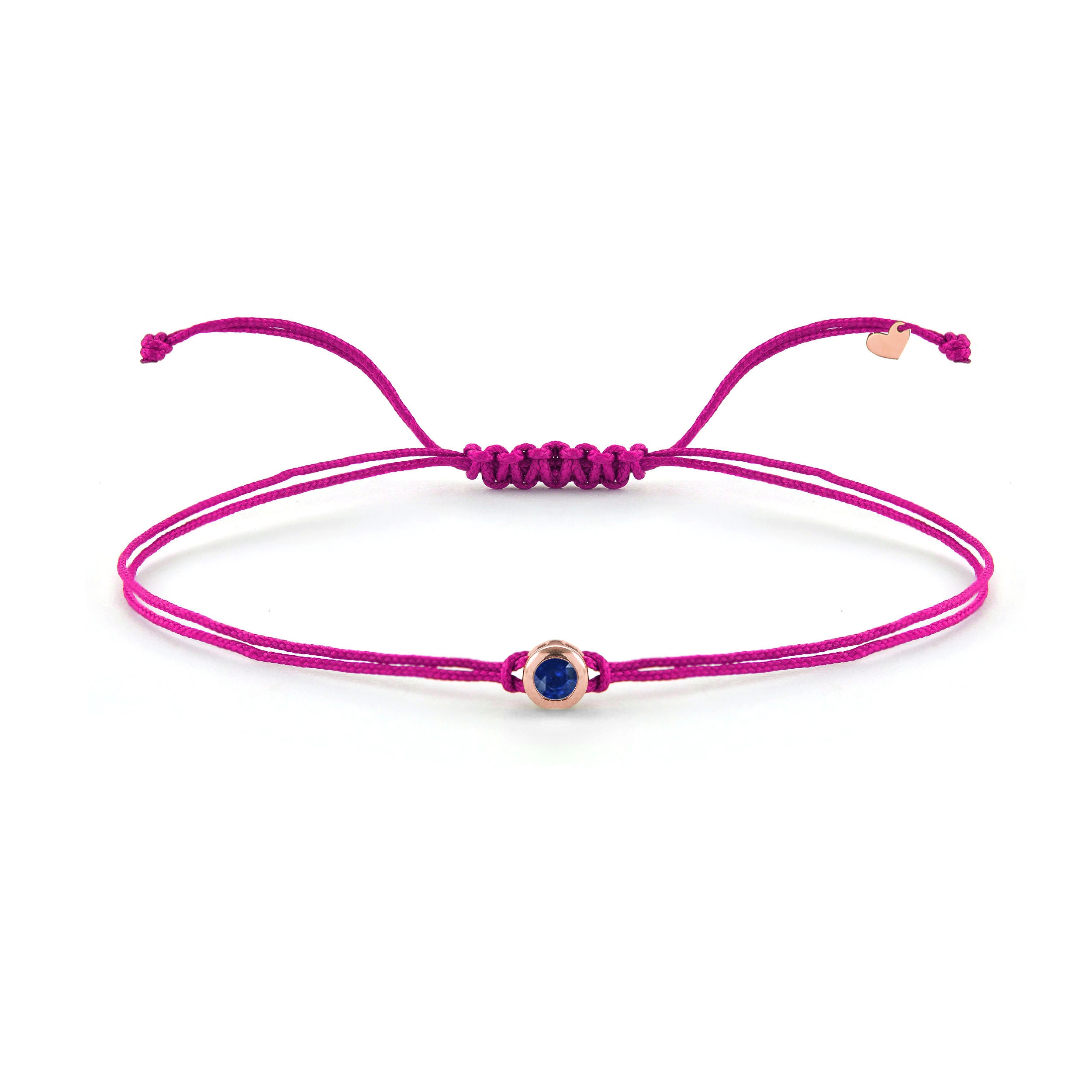 Bloom Petit Flower Light Pink Sapphires String Bracelet in Rose