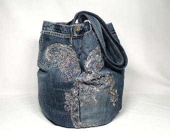 Denim Bag Borse In Denim Jeans Bag Pinterest Borse Di Jeans DIY