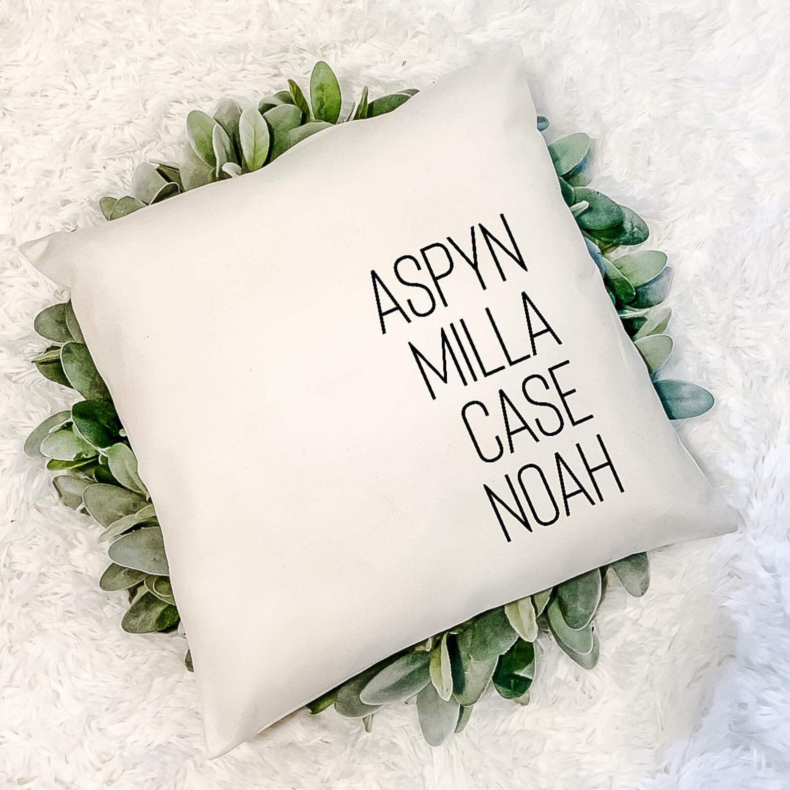 Personalized Name Throw Pillow Case Roommates Family Etsy