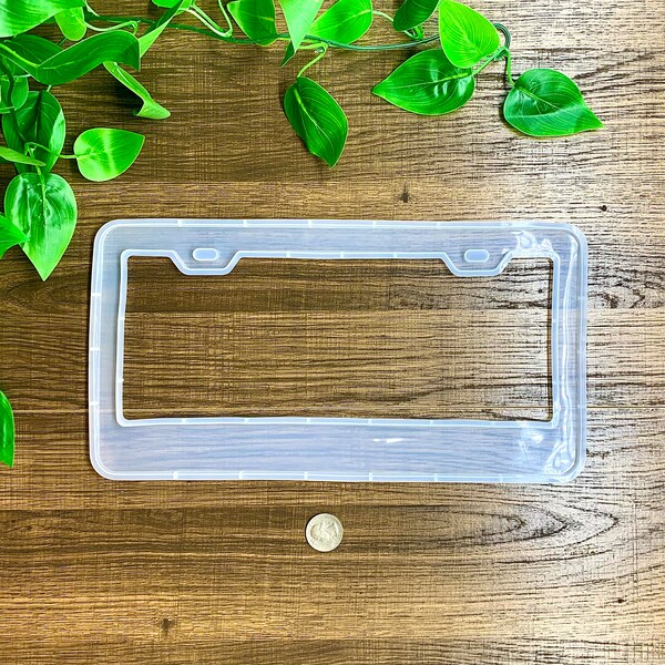 Silicone License Plate Frame Etsy