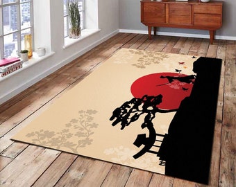 Tappeto d'arte giapponese: tappeto moderno per l'arredamento della casa