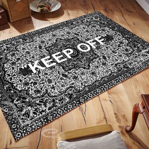Area Rugs, For Living Room, Popular Rugs, Personalized Rug,Home Decor Rug,Blue KeepOff Rug, Decorative Rug, Gift Rug, Keep Off  Rug, Keepoff
