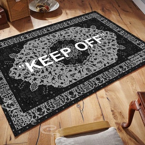 Area Rugs, For Living Room, Popular Rugs, Personalized Rug,Home Decor Rug,Blue KeepOff Rug, Decorative Rug, Gift Rug, Keep Off  Rug, Keepoff