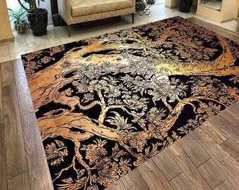 ALAZA Forest Tree Military Camouflage Area Rug Rugs for Living Room Bedroom 5'3x4' ALAZA Forest Tree Military Camouflage Area Rug Rugs for Living Room Bedroom 5'3x4'