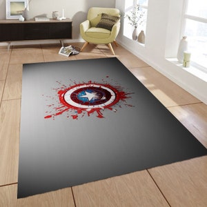 Popular Rug, Fantastic Rug, Captain America Rug, Modern Rugs for Living Room, Area Rug, Design Rug Arts, Modern America, Design Rug Carpet