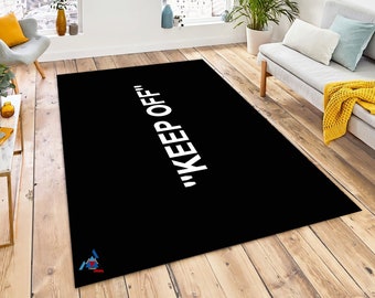 Black Rug Keep off Rug Keep Off Fan Carpet Area Rug -  UK