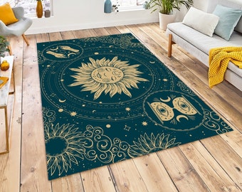 ALAZA Howling Wolf and Bare Tree Moon Space Area Rug Rugs for Living Room Bedroom 5'3x4' ALAZA Howling Wolf and Bare Tree Moon Space Area Rug Rugs for Living Room Bedroom 5'3x4'