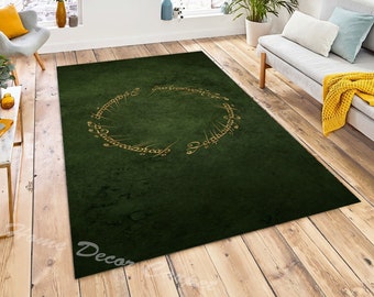 Lord of the Rings Rug: Movie Fan Decor, Personalized Carpet