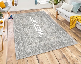 Keep Off,Keep Off Rug,Area Rug,hypebeast rug, Popular Rug, Off white Rug, Rugs For living Room,Grey Rug, Modern Rug