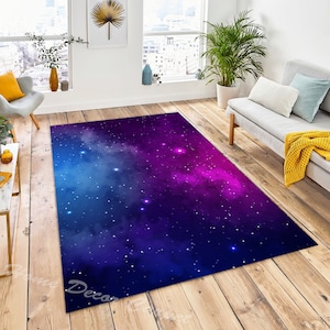 Galaxy Carpet, Galaxy Rug, Hypebeast Rug,Universe Carpet, Space Rug, Rugs For living Room, Bedside Mat, Kids Room,Non Slip Mat,Living Room