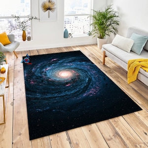 Milky Way Rug, Space Rug, Kids Rug, Galaxy Floor Rug, Galaxies Rugs Large Space Rugs, Girls Boys, Childrens Rugs, Floor Room Carpet Rug, Rug