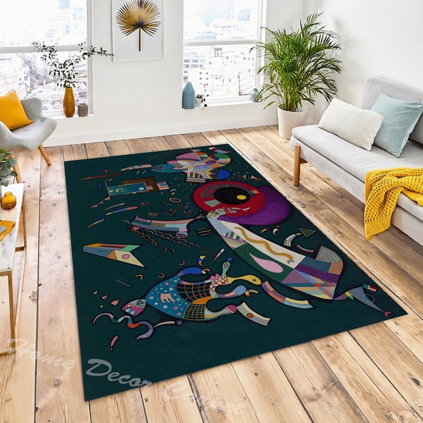 Vasily Kandinsky, Abctract Rug, Fantastic Rugs, Popular Rug, Rug for Bedroom, Rug for Living Room, Bedroom Rug, Living Room Rugs, Room Decor