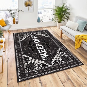 Classic Rug, KeepOff  Rug, Keep off Carpet, For Living Room, Patterned Rug, Area Rug, Decor Rug, Personalized Gift, Farmhouse Home Decor Rug
