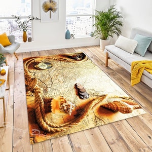 Tapis de luxe, tapis rustiques carte du monde, cartes, tapis de sol décoratif, tapis carte rétro, tapis de chambre à coucher, tapis carte du monde, tapis de salon