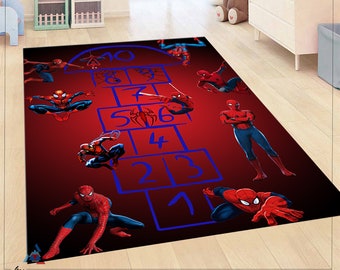 Spiderman Carpet,Spiderman Patterned,Personalized gift,Boy Room Wall Decor, Spiderman Rug,Christmas ornaments,Christmas gift,Christmas decor