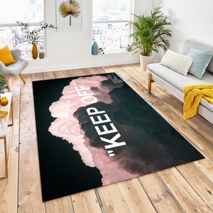Area Rugs, For Living Room, Popular Rugs, Personalized Rug,Home Decor Rug,Blue KeepOff Rug, Decorative Rug, Gift Rug, Keep Off  Rug, Keepoff