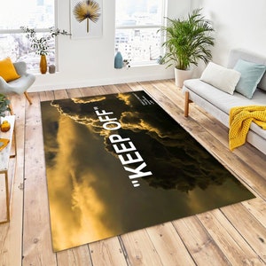 Area Rugs, For Living Room, Popular Rugs, Personalized Rug,Home Decor Rug,Blue KeepOff Rug, Decorative Rug, Gift Rug, Keep Off  Rug, Keepoff