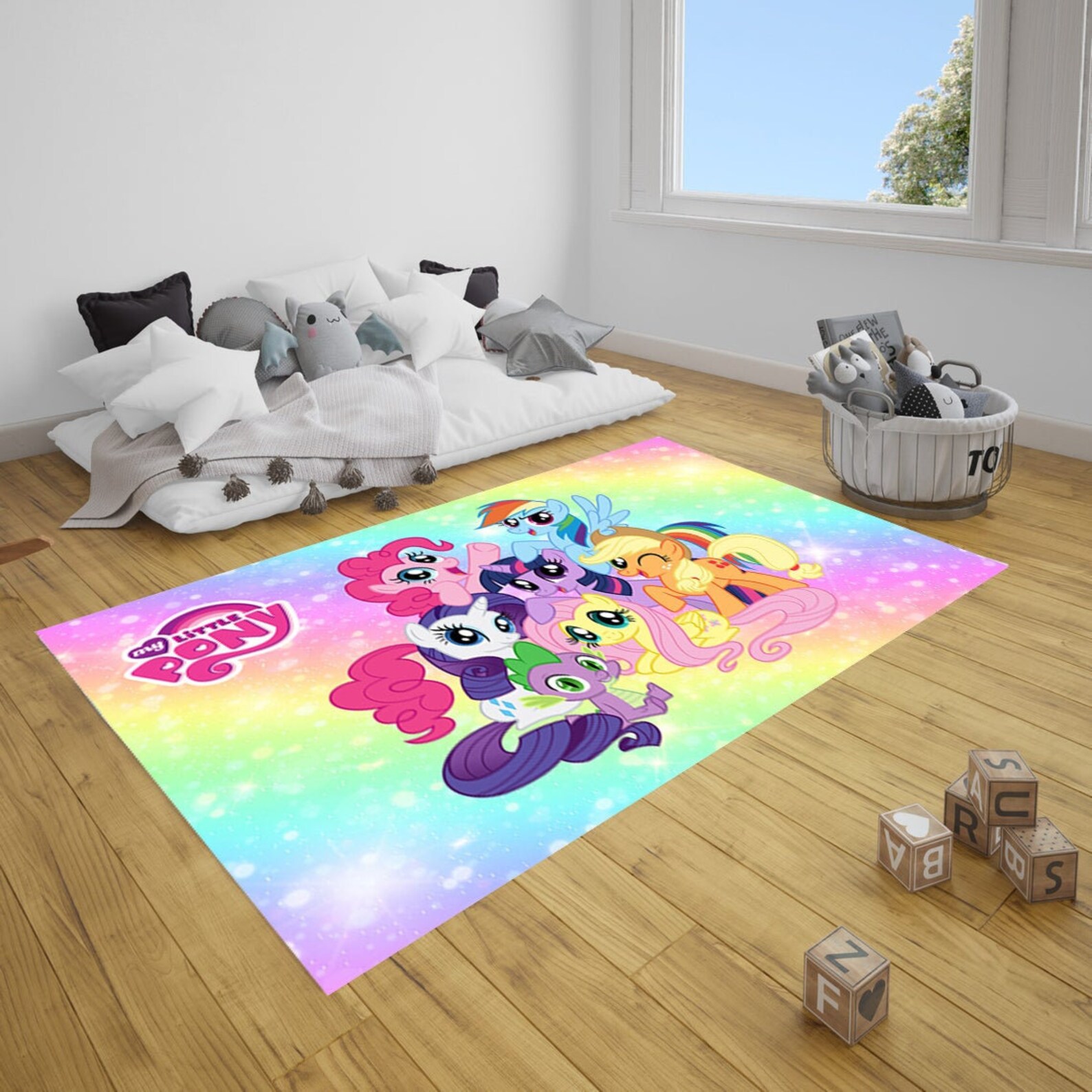 Little Pony Room Rug Girls Room Decor My Little Pony Rug Etsy