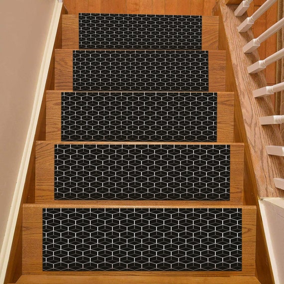 Stair Treads, Anti-slip Carpet Strips for Indoor Stairs, Stair