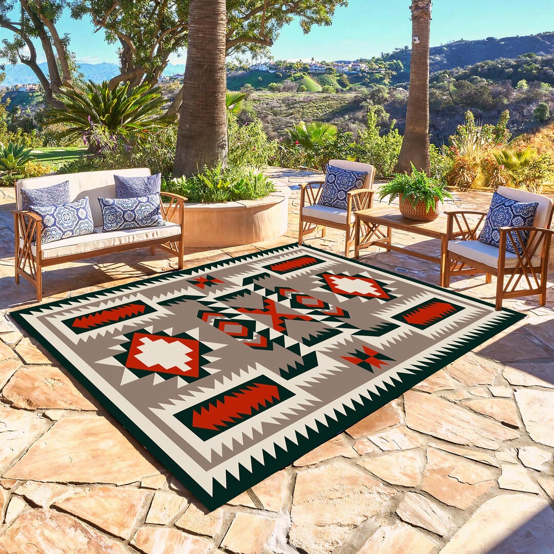 Outdoor Rug,outdoor Patio Rug,classic Rug,garden Decor,outdoor Decor