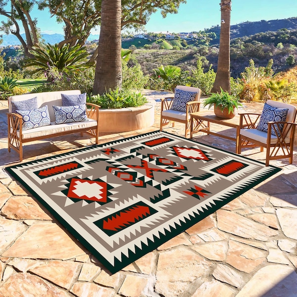 Outdoor Rug,Outdoor Patio Rug,Classic Rug,Garden Decor,Outdoor Decor,Garden Rug,Garden Patio Rug,Entry Way Rug,Farmhouse Rug,Area Rug