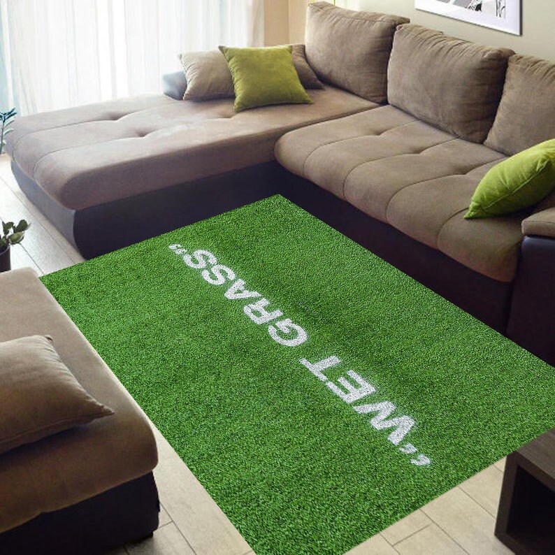 Wet Grass Patterned Rug Wet Grass Rug Wet Grass 3D Etsy