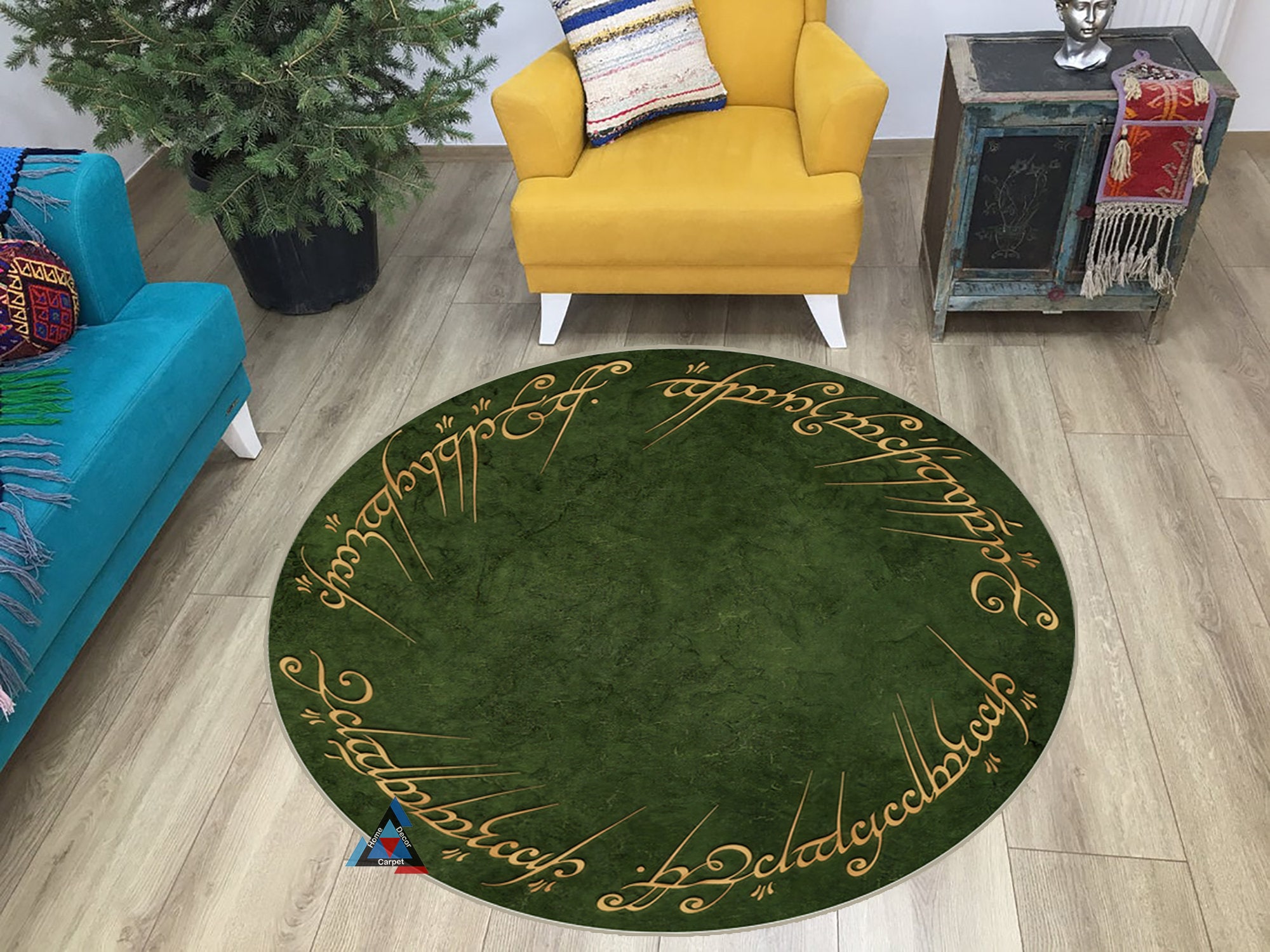 Keep Off Wet Grass Area Rugs Green Modern Large Carpet Neutral Non-Slip  Floor Mat Easy Cleaning Rugs for Bedroom Livingroom Playroom Home Decor Mat