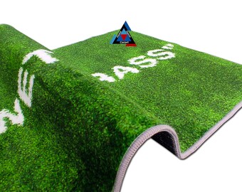 Wet Grass Bath Mat: Non-slip Modern Bathroom Decor - Etsy