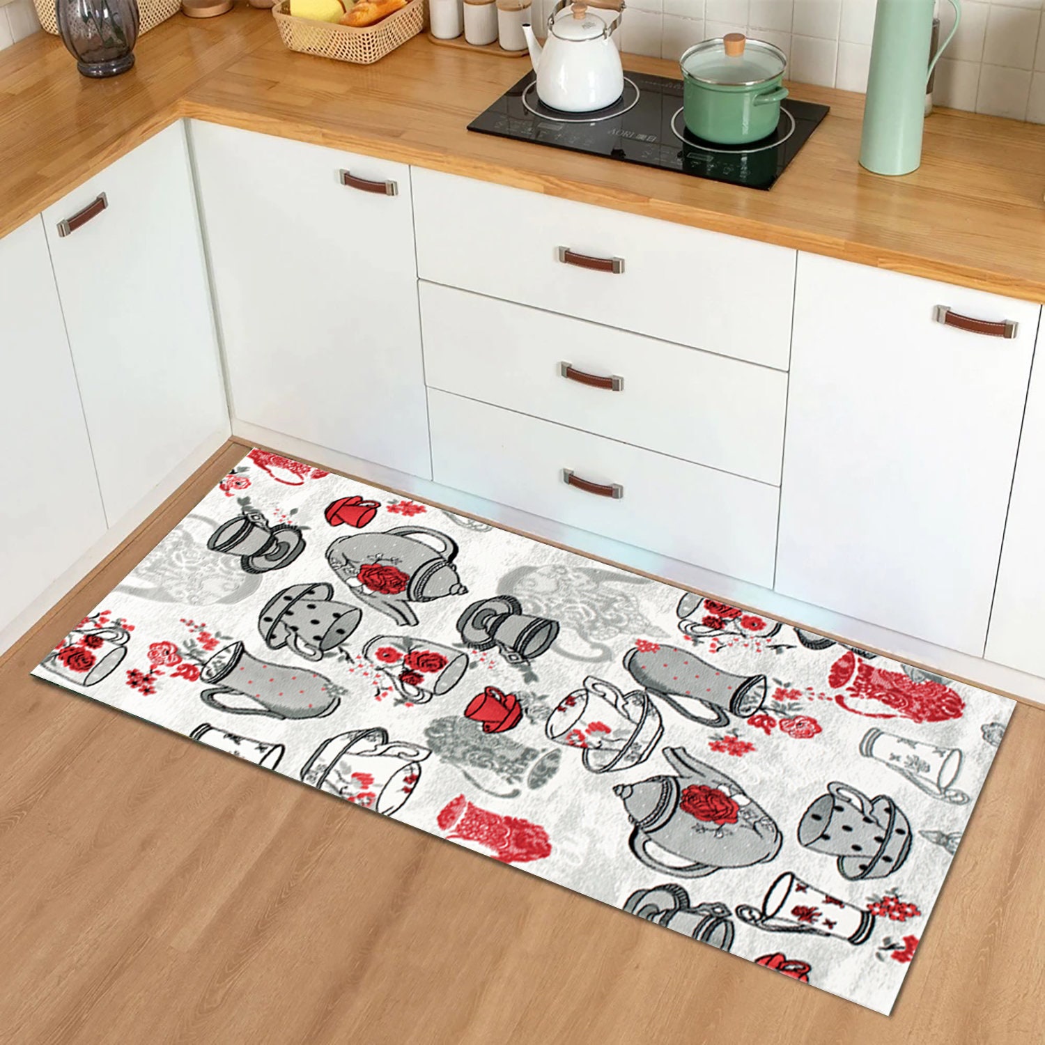 Dolbov Djtal stampa base antiscivolo lavabile in lavatrice tappeto ovale  grigio, tappeto da cucina tappeto soggiorno tappeto - AliExpress