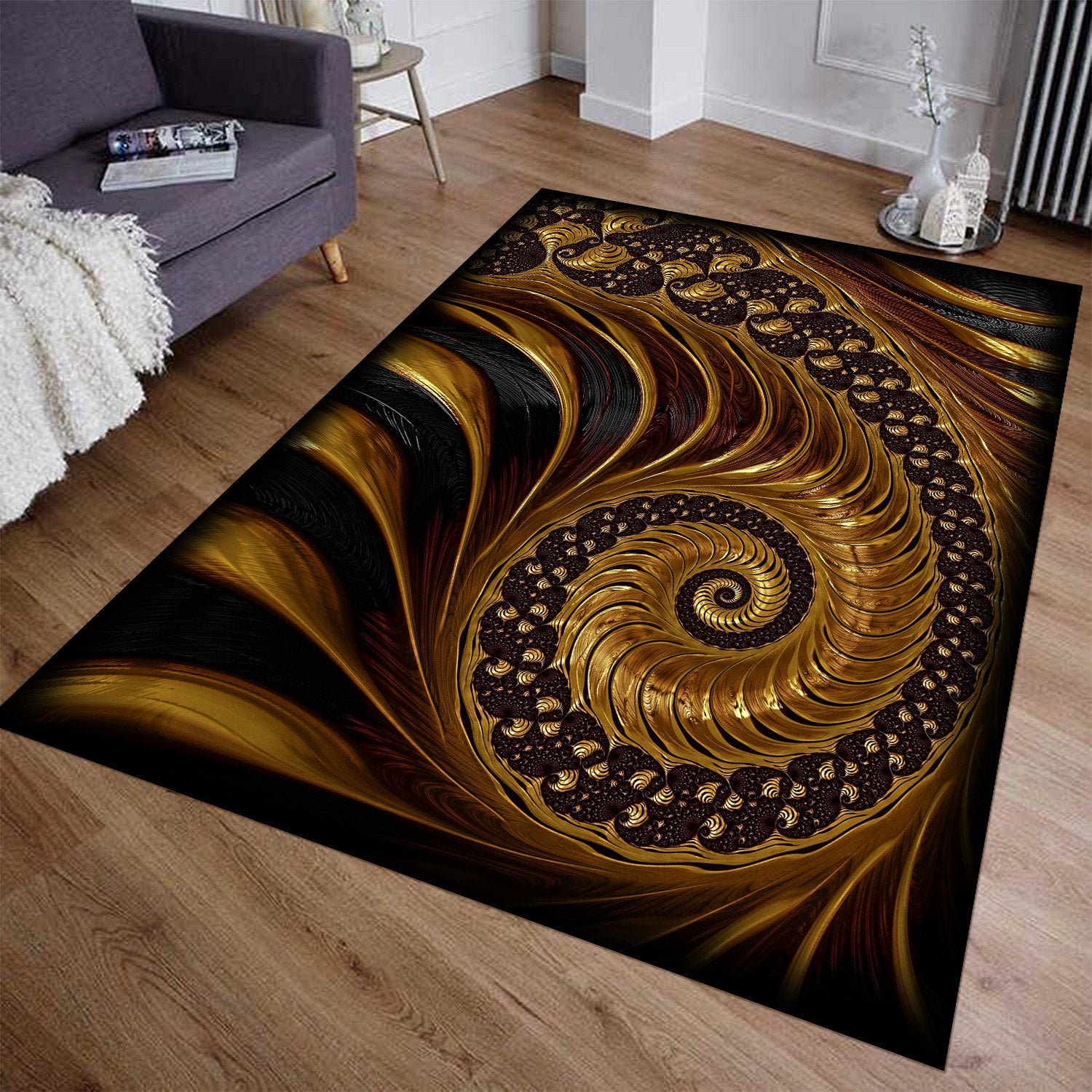Vortex Illusion Rug Carpet 3D Effect Different Sizes Etsy