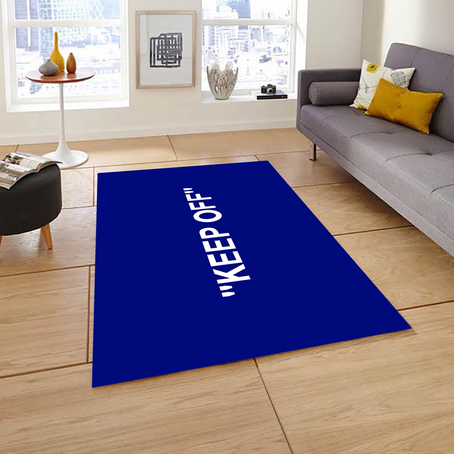 Keep Off Rug Keep off Carpet Blue Solid Rug Exclusive Etsy