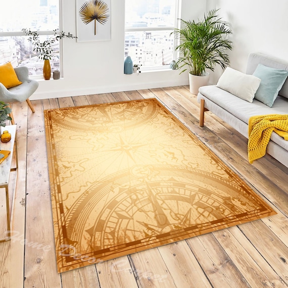 Old Nautical Map Template Rug, Theme Rug, Nautical Map Area Rug, Beach  Theme Decor, Nautical Theme Decor, Beach House Decor, Maps Beige Rug -   Canada