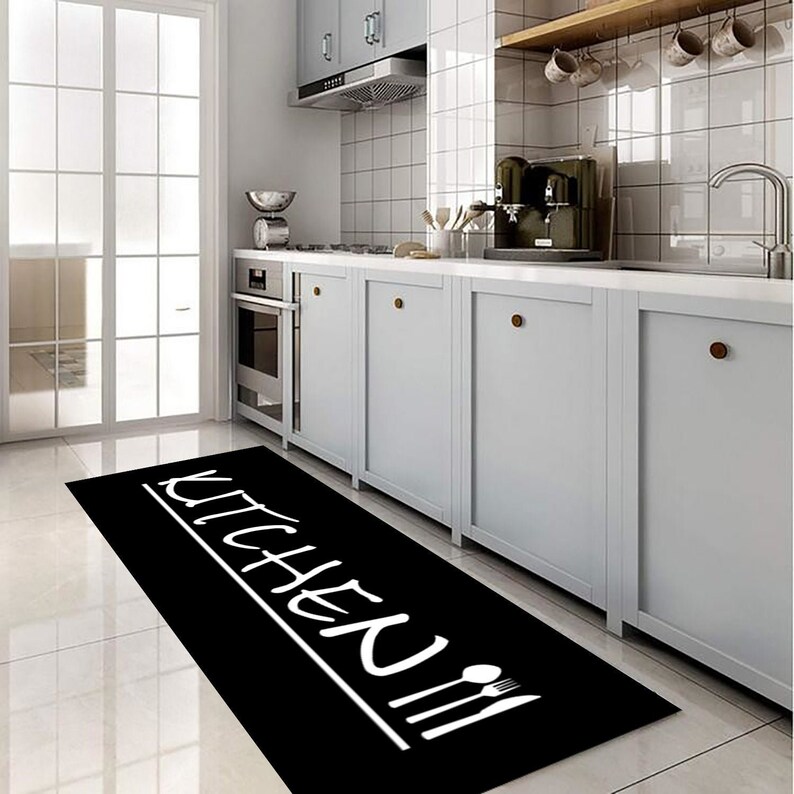 Custom Kitchen Rug: Anti-allergic Washable Floor Mat - Etsy