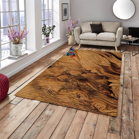 Tappeto con motivi in legno, design del tronco, tappeto moderno, tappeto  decorativo, miglior tappeto turco, tappeto anatolico, tappeto ottomano,  tappeto da pavimento, tappeto marrone, tappeto regalo -  Italia