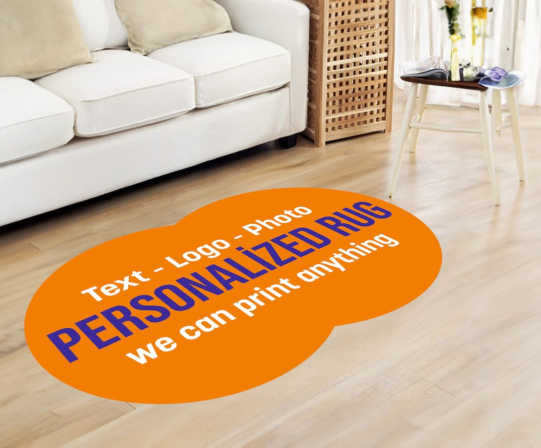 Custom Your Image Area Rug, Oval Rug, Shaped Rug,personalized Rug ...