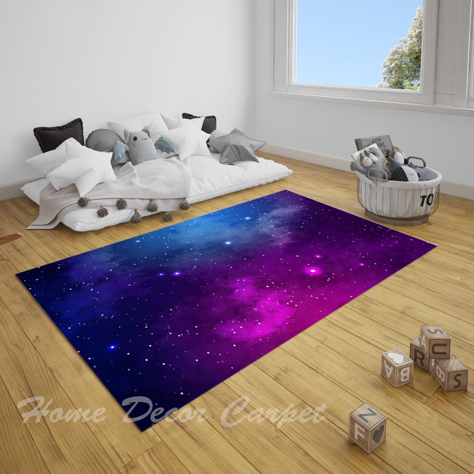 Galaxy Carpet Galaxy Rug Universe Carpet Space Rectangle Etsy