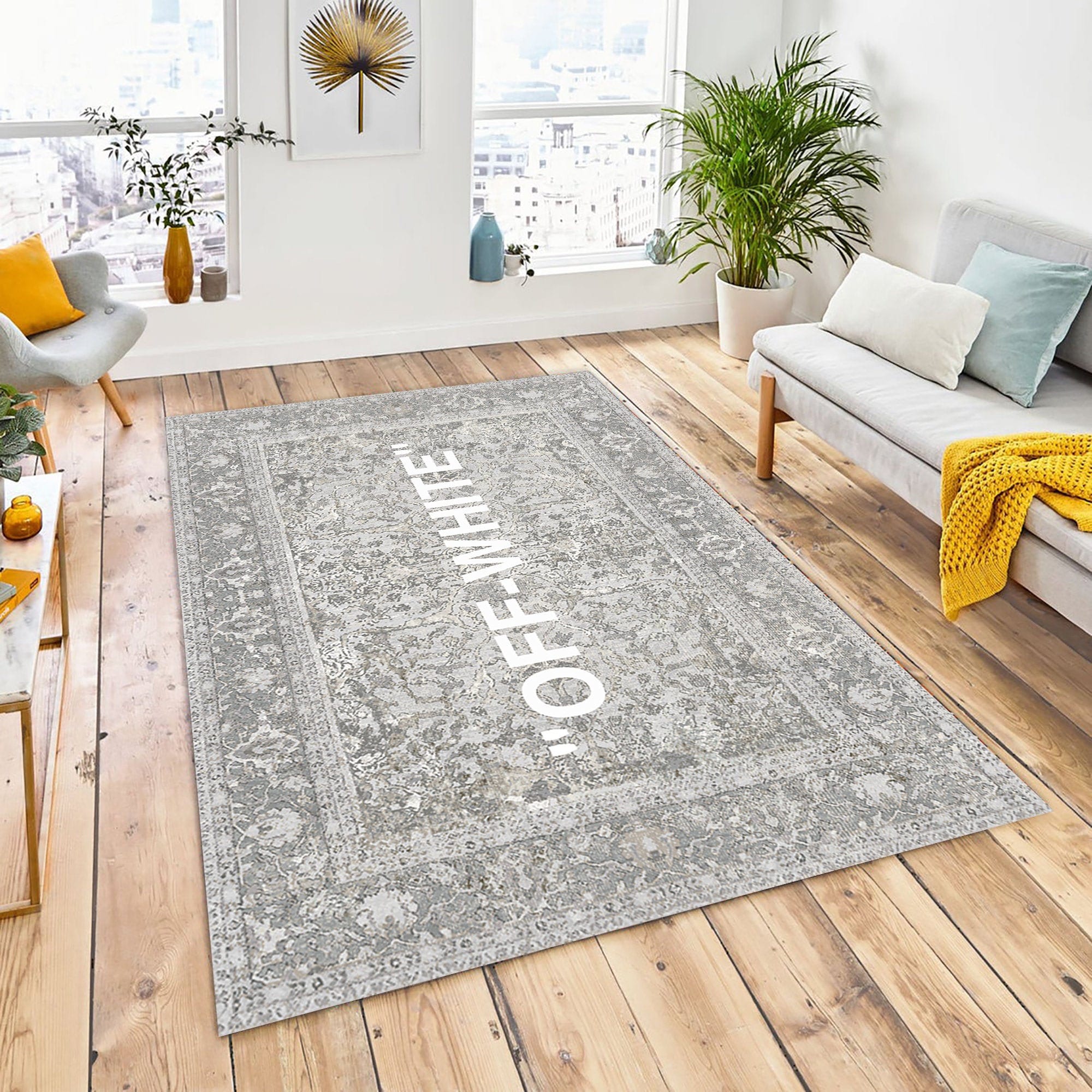 Off White off Rug White Keep off Rug for Living Room Fan Etsy UK